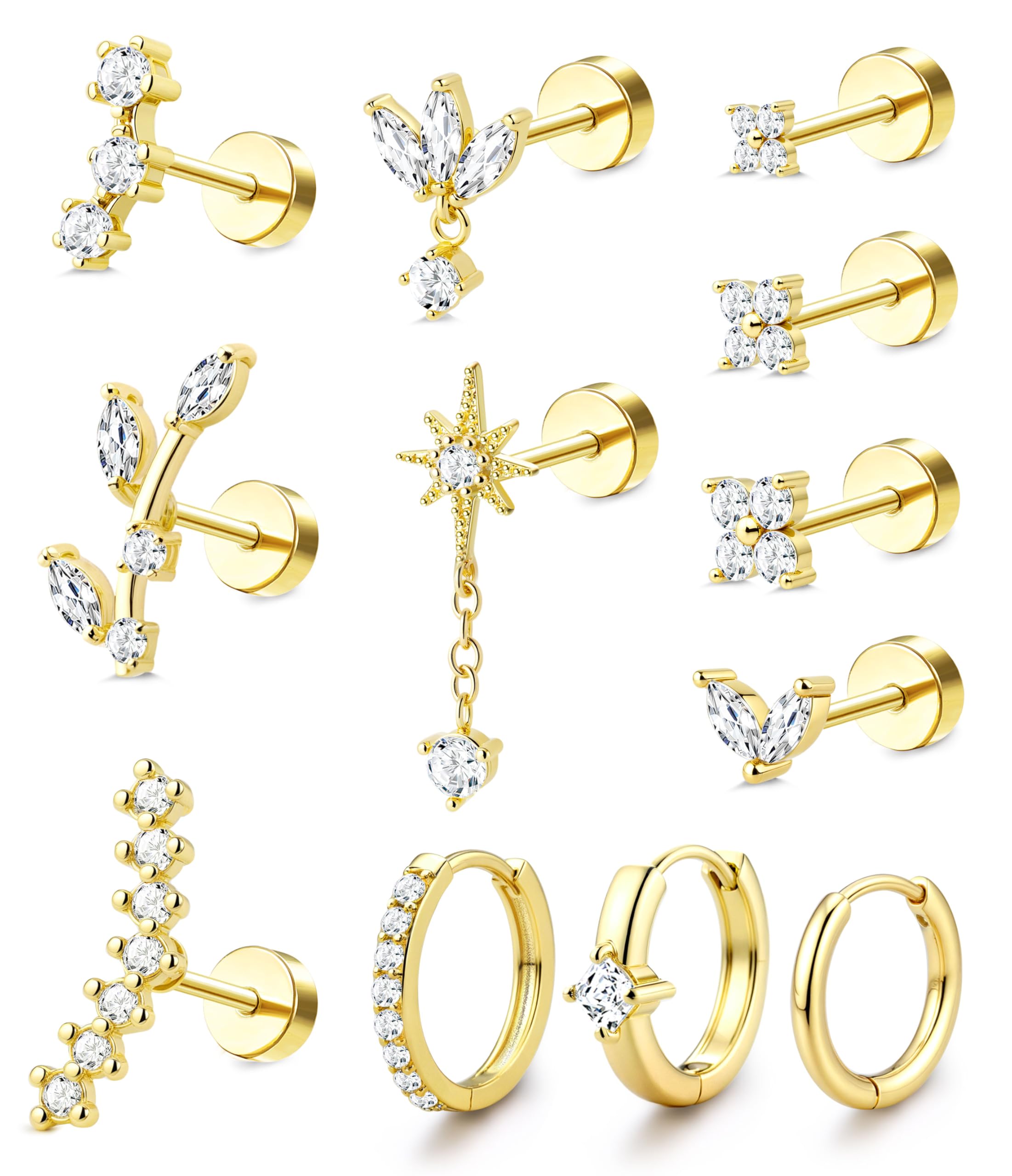 Hoop Stud Earrings